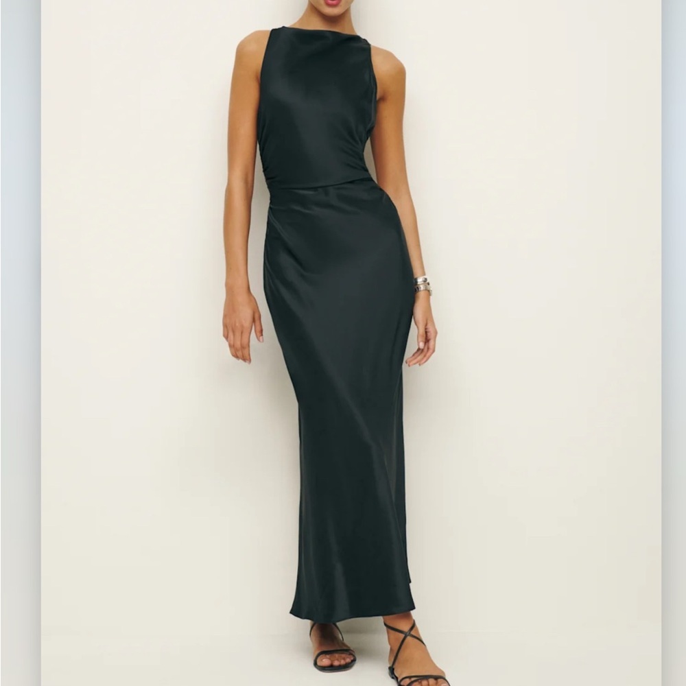 Reformation Casette Silk Dress